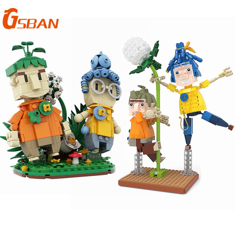 GSBAN Kreatives Spiel Kodi Es braucht Mama und Papa Xiaomei Figuren Zwei Modelle MOC Bausteine Spielzeug für Erwachsene Geschenke