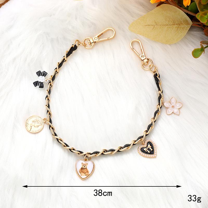 36cm pendant pearl handheld wristband lanyard for beach bag jean phone case tumbler cup bottle resistance accessory decorations