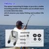 Boat Transom Mount Bracket for XNT 9 20, XNT 19 20 T, XNN 14 20 T, XIT 14 74 T Marine Transducer Installation, One Metal Hardware Set with Round