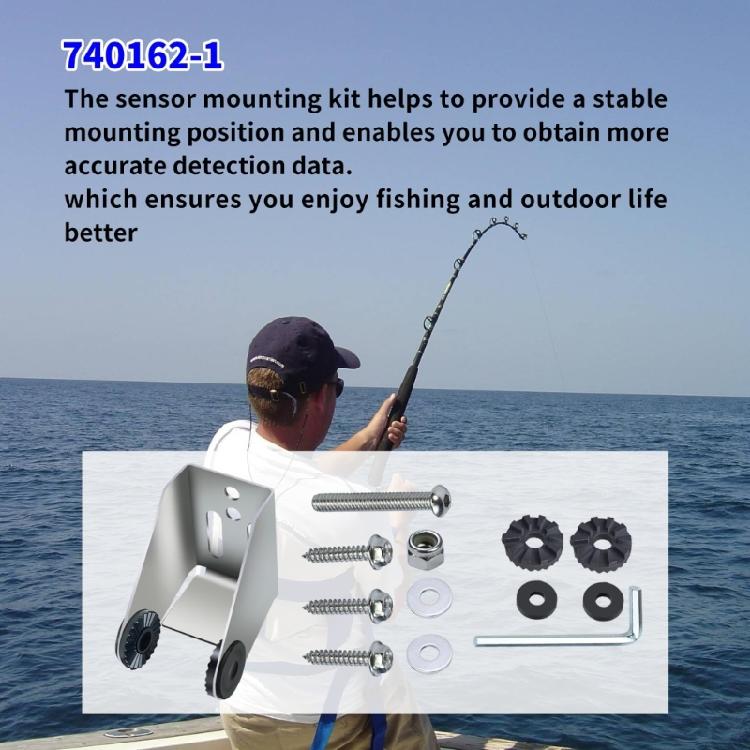 Boat Transom Mount Bracket for XNT 9 20, XNT 19 20 T, XNN 14 20 T, XIT 14 74 T Marine Transducer Installation, One Metal Hardware Set with Round