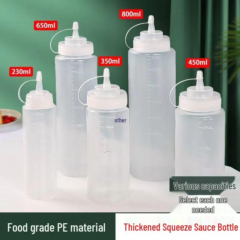 Commercial Squeeze Bottle for Ketchup, Jam, Salad Dressing, and Oyster Sauce