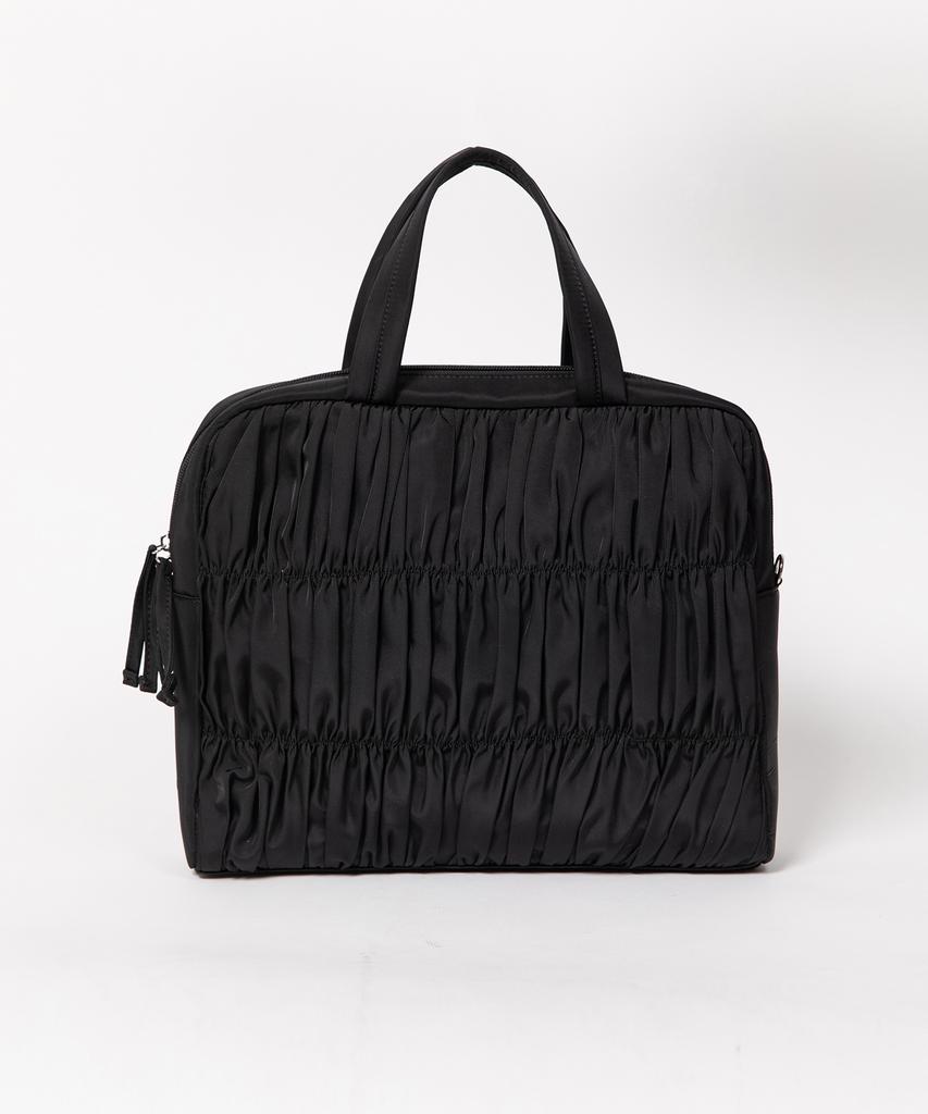 Jmarknewyork Chloe Shirring Square Tote Bag - Black