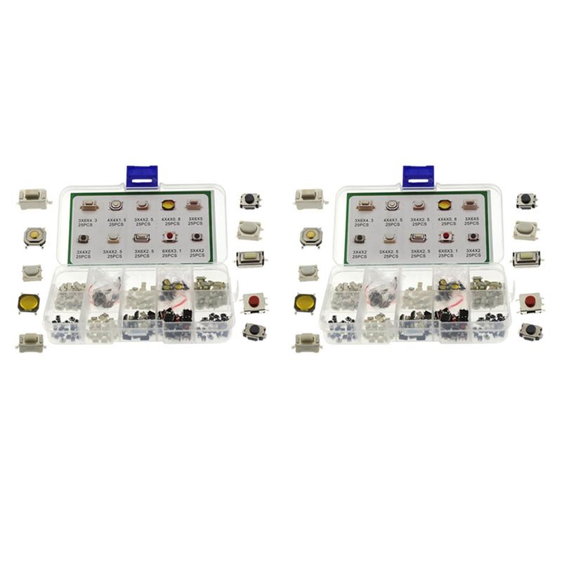 

A96I-500Pcs Car Remote Control Key Switch Repair Small Switch Tactile Push Button Switches Component Package Micro-Switches
