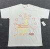 T-shirt Unisex con Stampa di Lettere in Schiuma Hip Hop Euro-Americano: Scollo Rotondo, Manica Corta, Design alla Moda