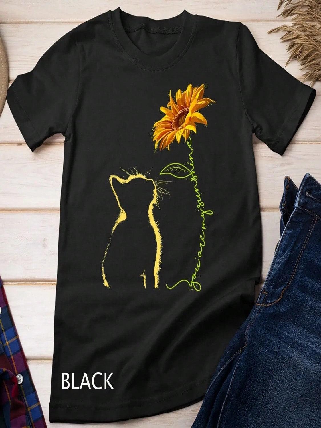 Cat You Are My Sunshine T Shirt Cats S S разноцветный