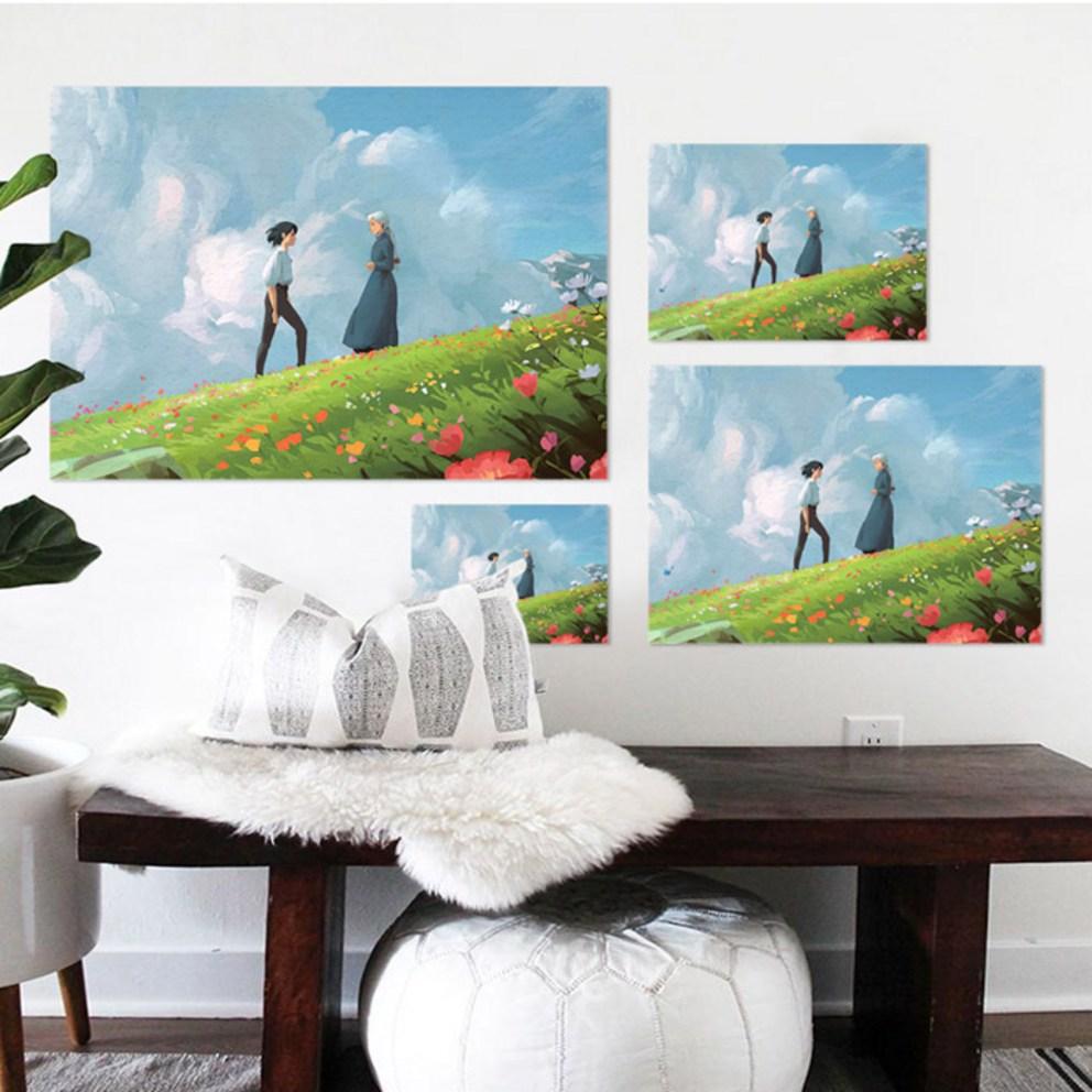 Studio Ghibli Princess Mononoke Felt Fabric Poster - Multiple Sizes (A1, A2, A3, A4)