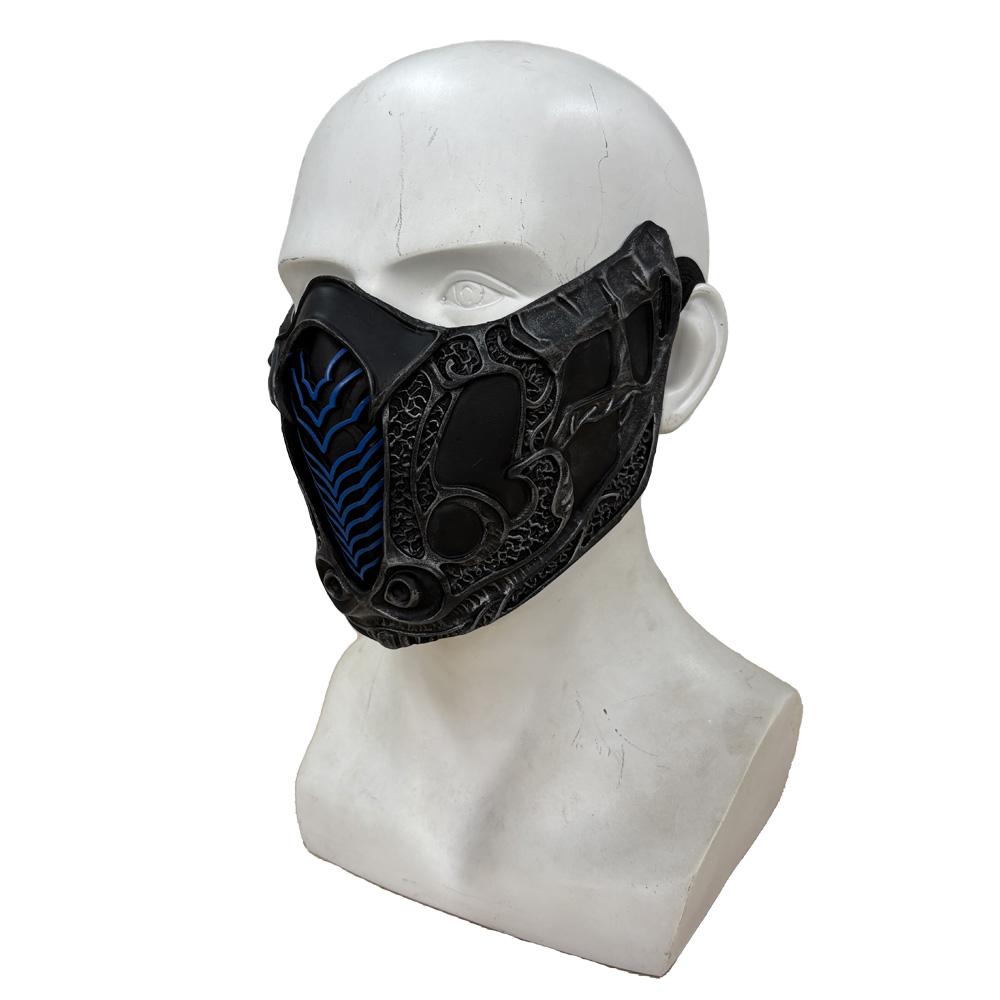 

Mortal Kombat Mask Cosplay Sub-Zero Scorpion Half Face Latex Masks Halloween Carnival Dress Up Party Costume Props