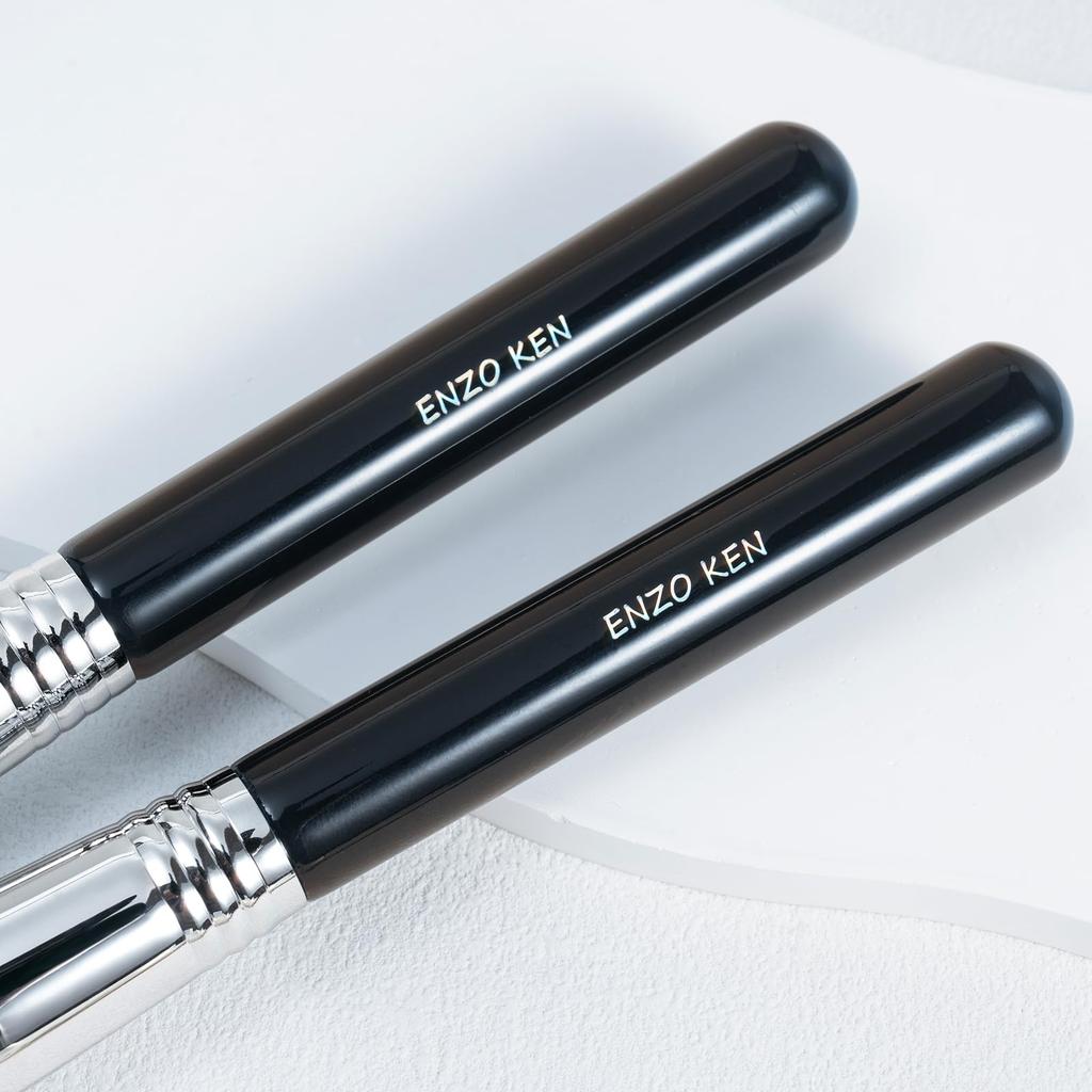Conjunto de Pincéis de Pó ENZO KEN: Pincel Iluminador, Pincel para Contorno, Pincel para Esfumar o Rosto, Pincel Fofo para Blush nas Bochechas, Pincel Fluorescente para o Nariz (908B)