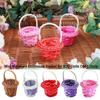 Fashion Dollhouse Basket DIY Handmade Vine Weaving Basket Handheld Vine Basket  Children's Day