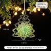 Green Elk & Snowflake Christmas Tree Decorations - Ornaments for a Festive Atmosphere