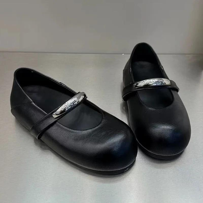 Fashion Flats Women Loafers Shoes Spring Dress Lolita Sandals Fashion Casual Woman Shoes 2025 Trend Platform Shallow Women’s Chaussures
