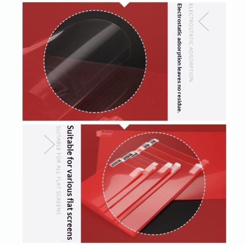 10Pcs Cuttable Screen Protector Film Grid Guide Anti Static Universal Clear Protective Sheet For Phone Gps Navigator Diy Cutting