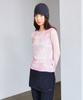 LMC Wm Printed Mesh Long Slv Tee Pink