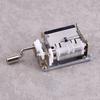 15 Note Hand Crank Movement with 3Pcs Blank Paper Tape and Hole Puncher for DIY Music Box Parts
