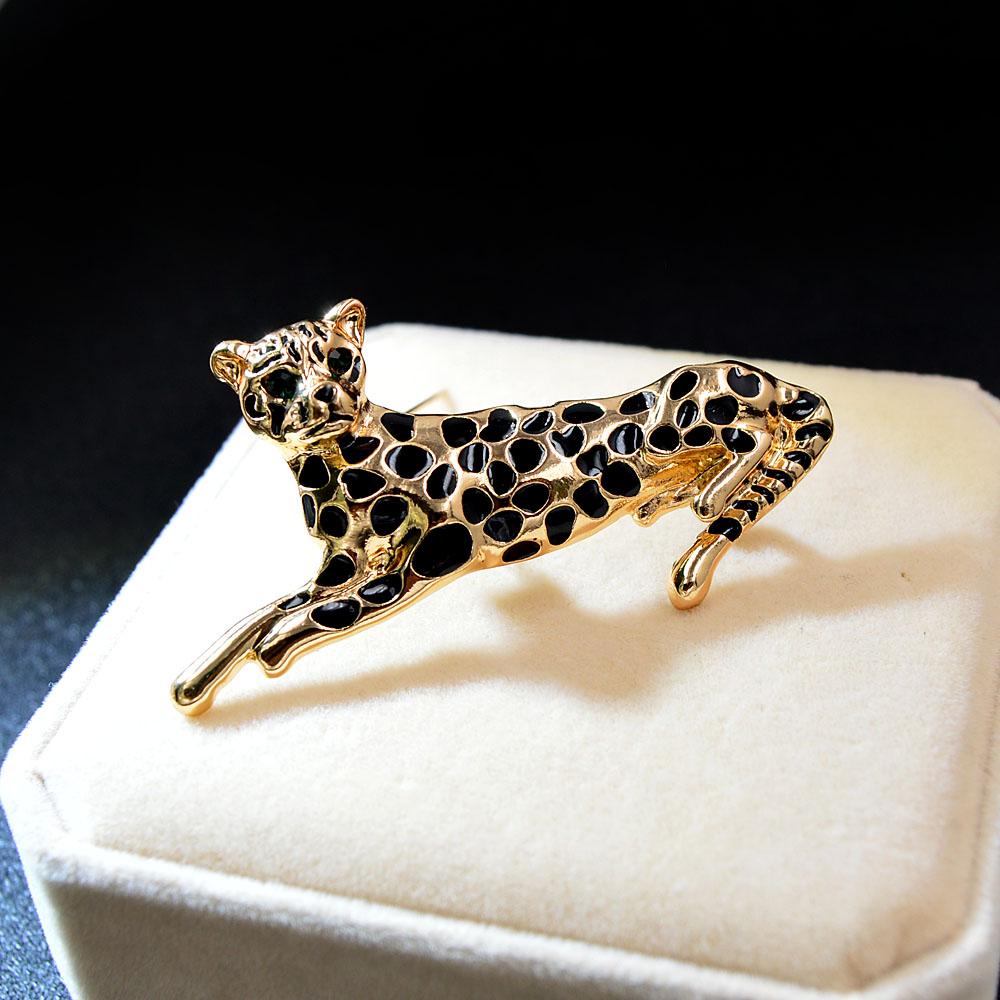 Neue Emaille Leopard Brosche Frauen und Männer Pin Unisex Schmuck Mode Winter Zubehör