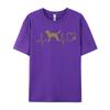 Labrador Retriever Heartbeat Dog Lover Paw Print Ekg Pulse Discount Student T Shirts T Shirt Printed Tops Tees Top Quality