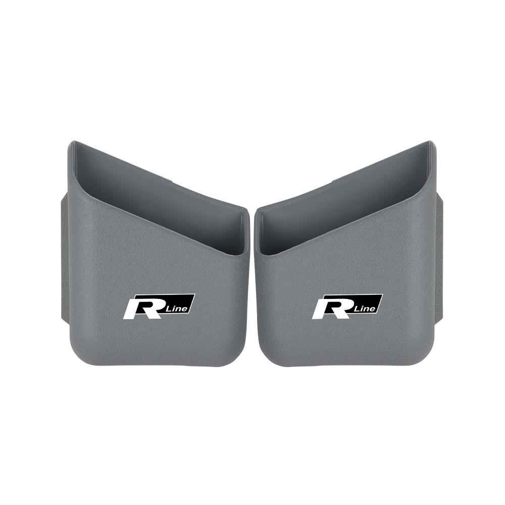 T301/2pcs Plastic Car Organizer Auto Truck Pillar Storage Box Valve Cap for Volkswagen Rline Jetta Golf 6 7 Beetle GTD R32 MK4 Bora