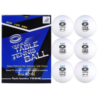 Galaxy Platinum Power 3-Star Seamless Table Tennis Balls (6-Pack)