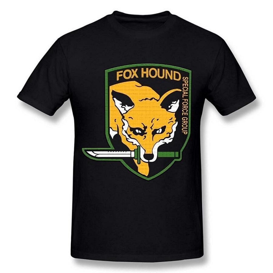 

AICH Men s Metal Gear Solid Fox Hound Game Logo Poster Black T Shirt Size XL XXXXXL різнокольоровий