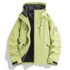 Mens 3-in-1 Waterproof Windproof Outdoor Hiking Jacket With Removable Fleece Liner Layered Coat