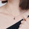ELLE Jewelry Ella Oval Onyx Necklace ELBRNN205