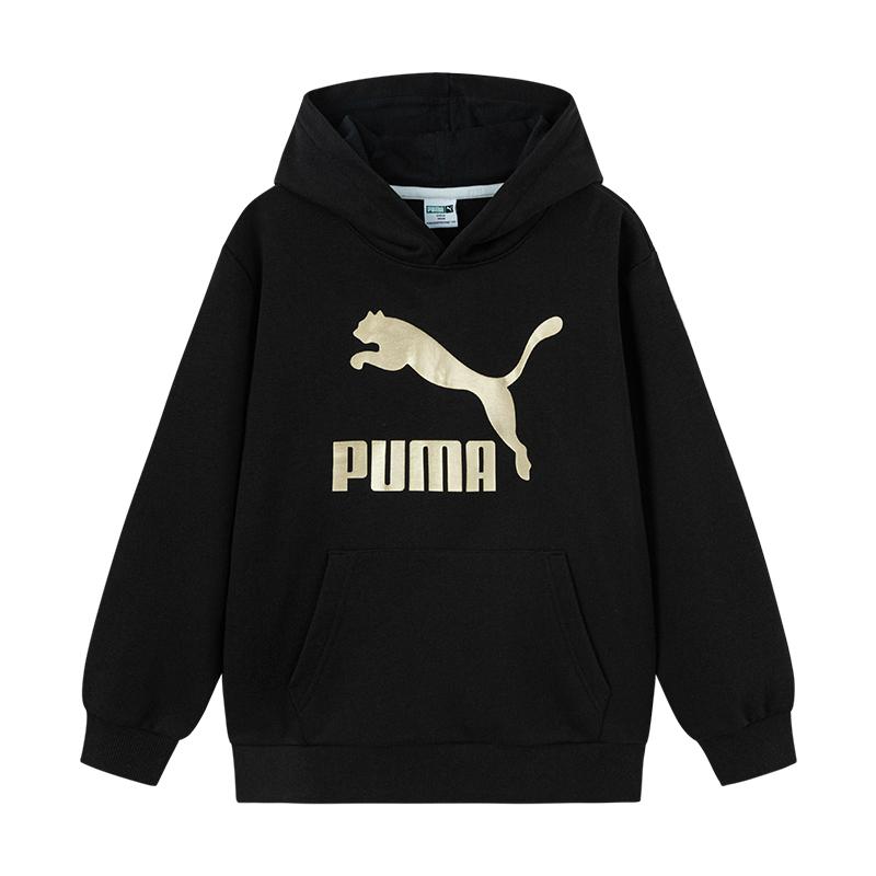 PUMA Sweatshirt SportstyleCLASSICS BIG LOGO HOODIE Black Kids  353924121205-90001 110