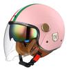 Lightweight Vintage Motorcycle Helmet With Dual Visor Motorbike Riding 3/4 Open Half Helmet Retro Casco Moto 3C & Dot