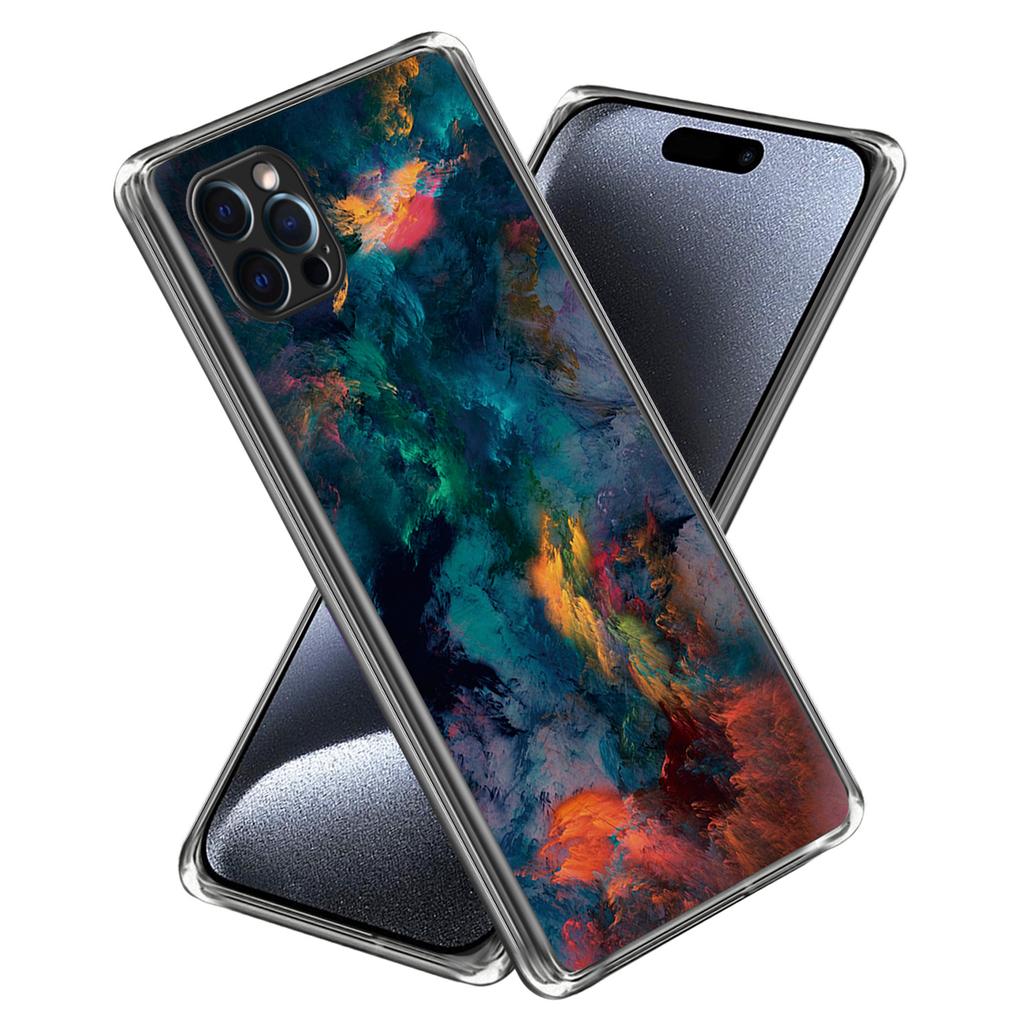 For iPhone 16 Pro Max Case Pattern Printed Shockproof TPU Phone Cover