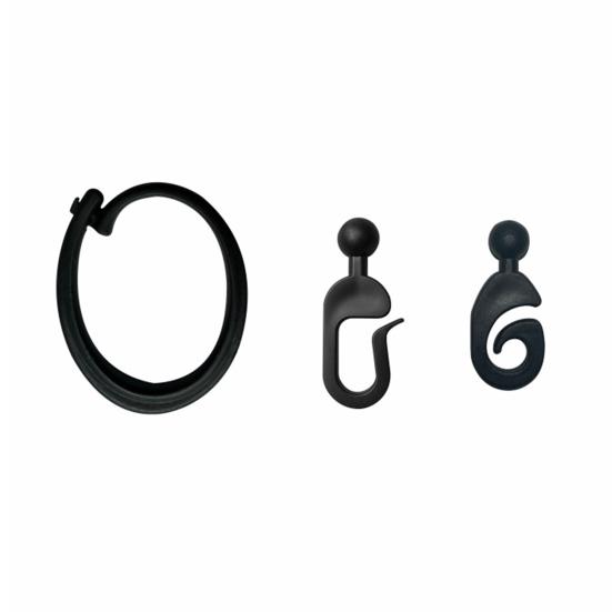 30/50Pcs Plastic Gazebo Curtain Hook Heavy Duty Multi-Functional Outdoor Hotel Gnats Netting Black Curtain Track Hooks Gazebo Accessories