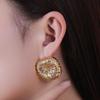 High-End Autumn & Winter Bloom Firework Stud Earrings: Unique European and American Niche Design for Women