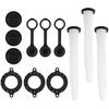 3Pack Spout Gasket Spout Plug Exhaust Cap Replacement Spout & Parts Kit for Rubbermaid, Kolpin, Gott, Can Fuel Gas Parts Lawn Mowers