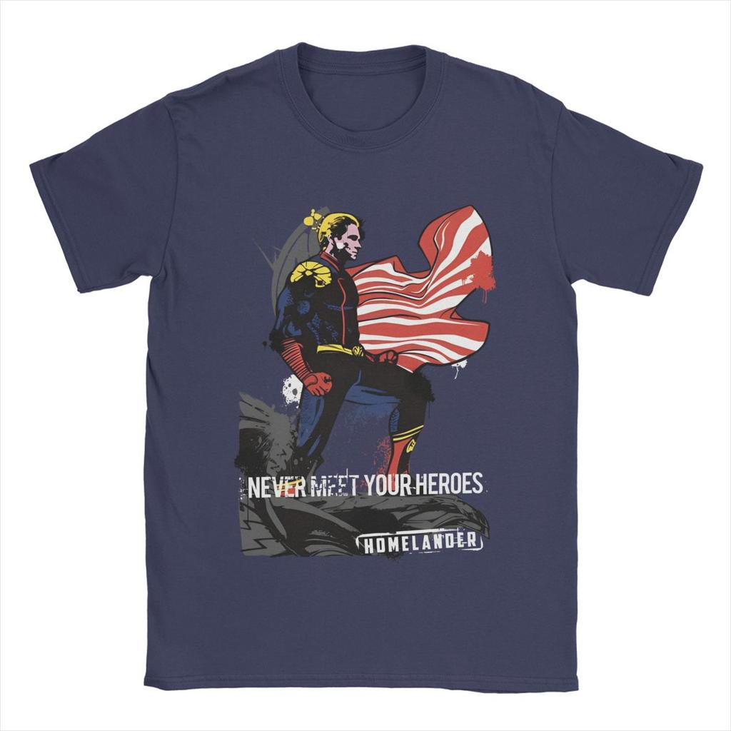 Unisex Women Homelander The Boys Graphic Printed Tee Shirt Apparel Vintage pure Cotton T Shirt Clothing Graphic Printing Tee