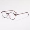 Japanese-style anti-blue light women's black frame ultra-light oval versatile eyeglass frames for men tr Korean Style
