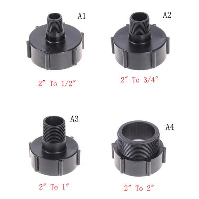 Ibc Tote Tank Drain Adapter Coarse Thread 2" To 1/2" 3/4" Garden Hose