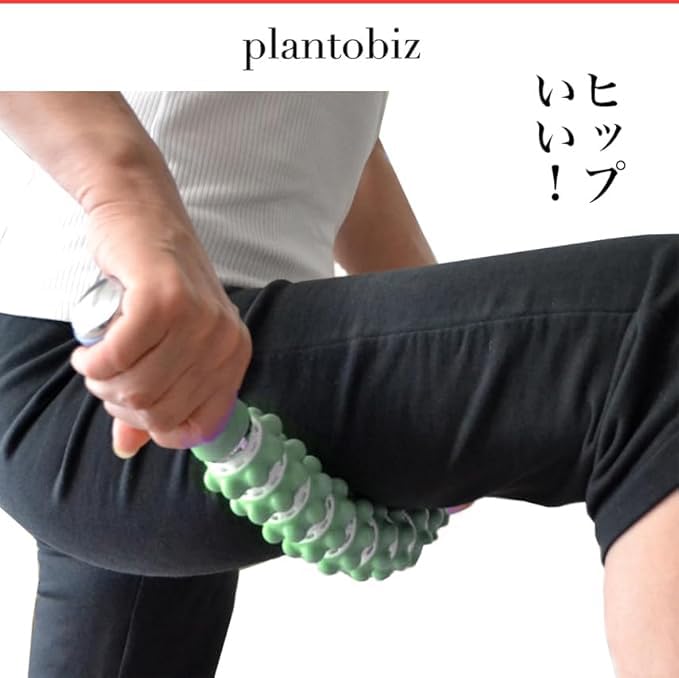 plantobiz Myofascial Release Flexible Stick Roller Cellulite Roller Lymphatic Massage Stick for Calf and Buttock Swelling Blue and Length Weight 640g