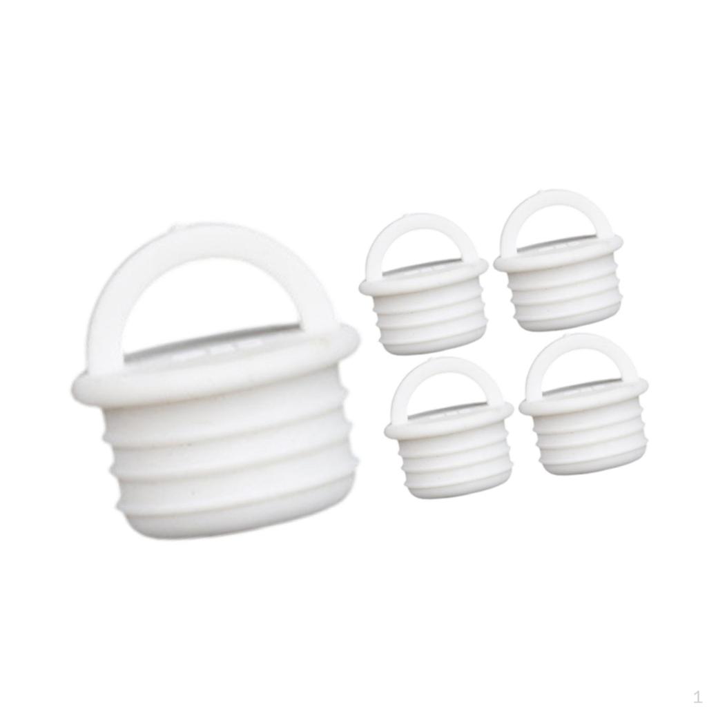 5 Pieces Mop Bucket Drain Stoppers Plug Easy Installation Accessories Replacement Silicone