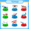 Airplane Honeycomb Centerpieces, 9 Pcs Aircraft Honeycomb Centerpieces Airplane Party Centerpieces, for Airplane Birthday Party Decorations