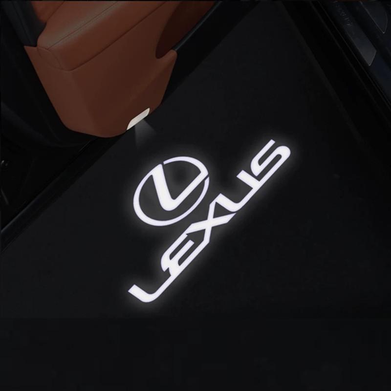 2PCS For LEXUS IS FSPORT IS250 IS300 IS350 UX UX300h UX260h UX200 LED Car Door Welcome Logo Projector Shadow Light Accessorie AEH1