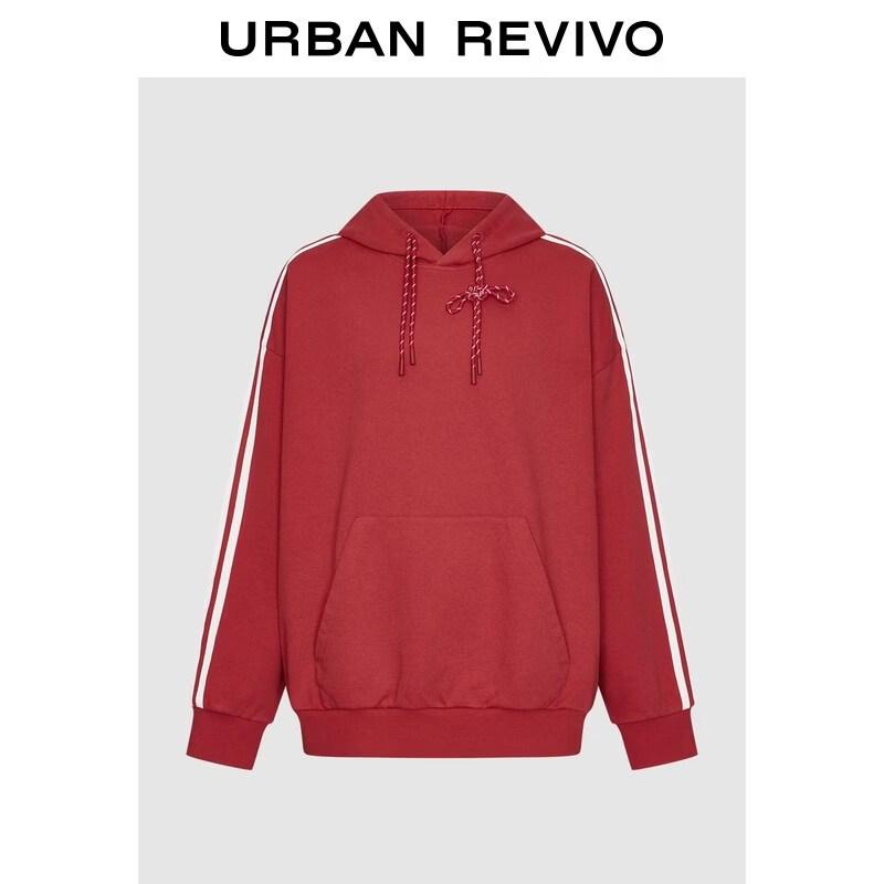 

UR 2026 Men s Color Block Stripe Hooded Oversized Sweatshirt XS
