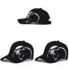 Fashion Skull Embroidered Baseball Cap With Short Brim And Adjustable Fit For Daily Wear