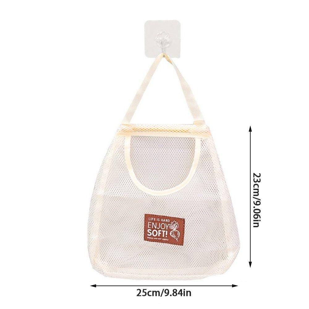Vegetable Underwear Socks Sundries Storage Bag Widen Handle Kitchen Mesh Bag