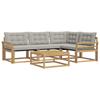 Outdoor Sofa Set 5 Pcs White and Light Grey 79 X 79 X 37 Cm