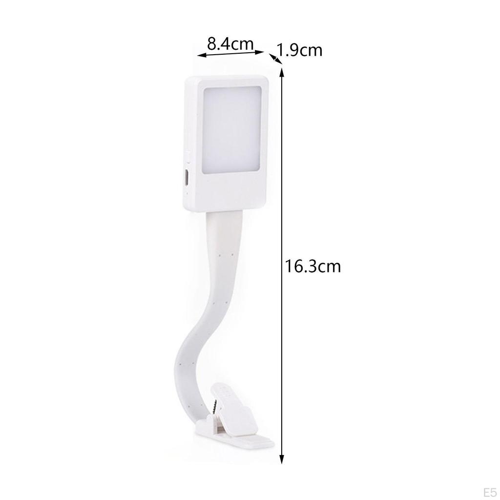 Clip on Book Flexible Mini Light, Rechargeable Reading Light Lamp for Women Men