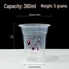 Disposable PP Plastic Beverage Cups with Straws