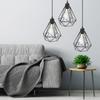 New Vintage Black Iron Pendant Light Fixture with Stylish Industrial Lampshade for Modern Kitchen or Bedroom Illumination