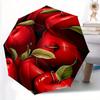 1pc Apple Fruit Auto Open/Close Leisure Umbrella with Windproof, Functional Design, 8-Rib Sturdy Canopy