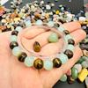 Bracciale Fortuna e Denaro Aventurina Verde Occhio di Tigre Bracciale Curativo e Decompressione
