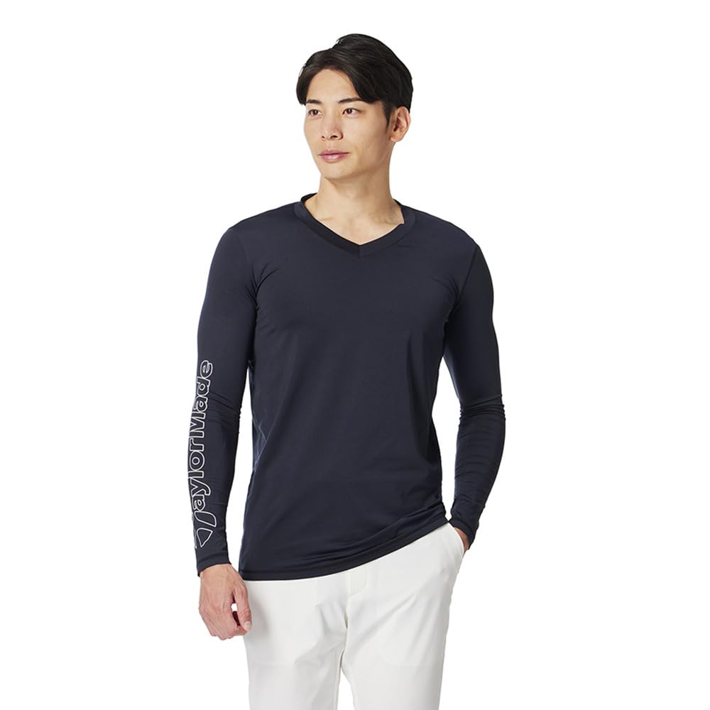 

TaylorMade Basic V-Neck Base Layer, Black, Size L, Men s, 2025SS UN637
