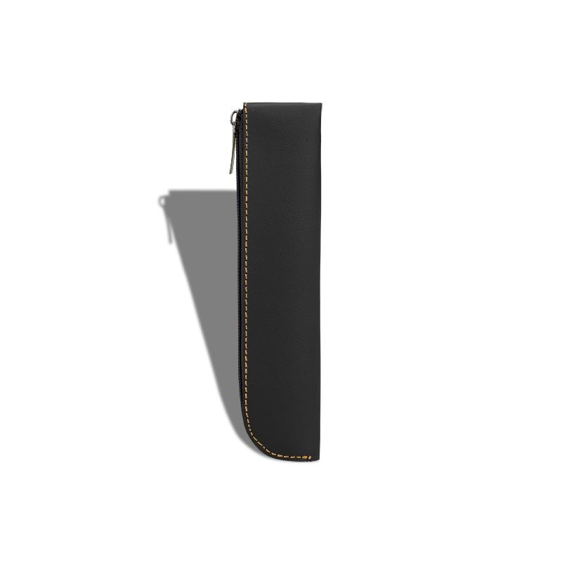 1Pc PU Leather Pencil Bag Notebook Elastic Rubber Band Buckle Pen Clip Portable Lightweight Pen Holder Case School Supplies