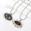 Stunning Long Necklace With Devil Eye Design In Durable Titanium Steel Material For Women